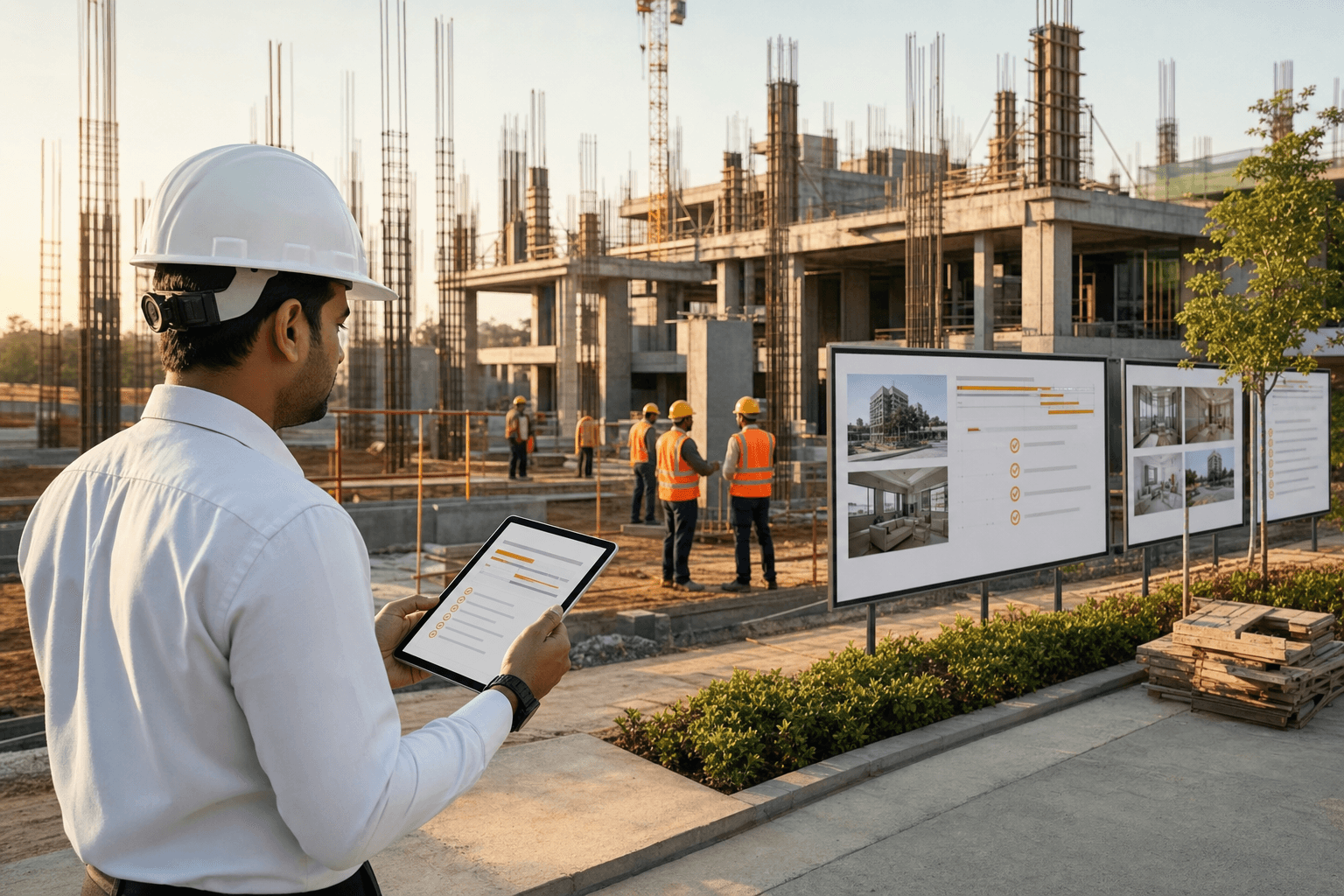 Transparent construction process — milestone tracking and clear budgets